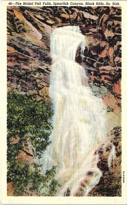 Postcard WATER SCENE Black Hills South Dakota SD AI5957