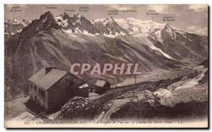 Old Postcard Chamonix The Flegere View and Chaine Du Mont Blanc