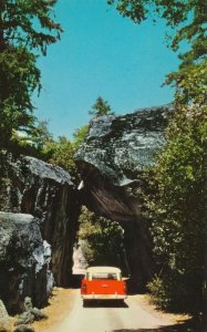 Yosemite National Park CA California Car at Arch Rock on Merced-Yosemite Highway