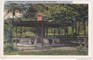 Community Fireplace, Allegheny State Park, New York, 1910-1920s