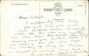 Blackpool England Eng Railroad Train Station Frame Border Vintage Postcard