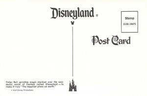 Disneyland, 0100-10475, Tinker Bell, Magic Kingdom, Old Postcard