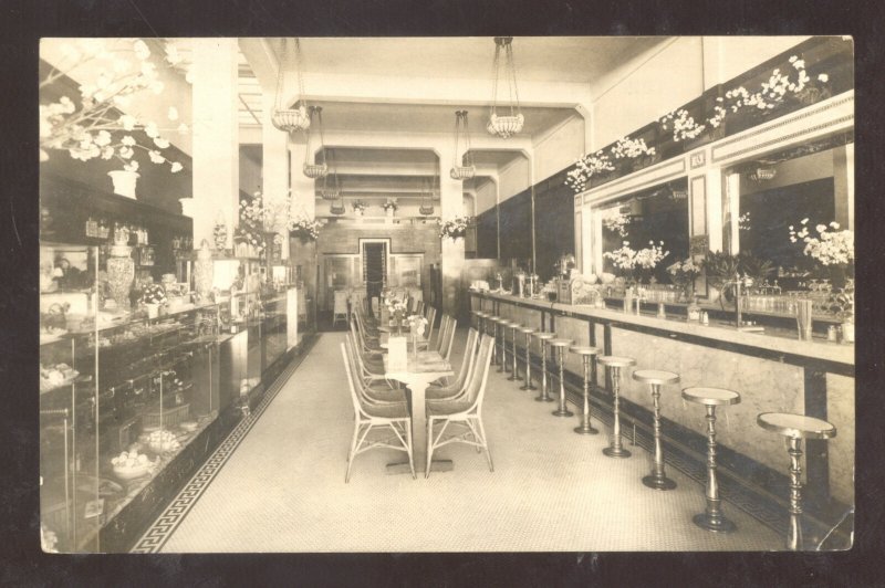 RPPC SAN DIEGO CALIFORNIA BARBOUR CONFECTIONERY CO INTERIOR REAL PHOTO POSTCARD