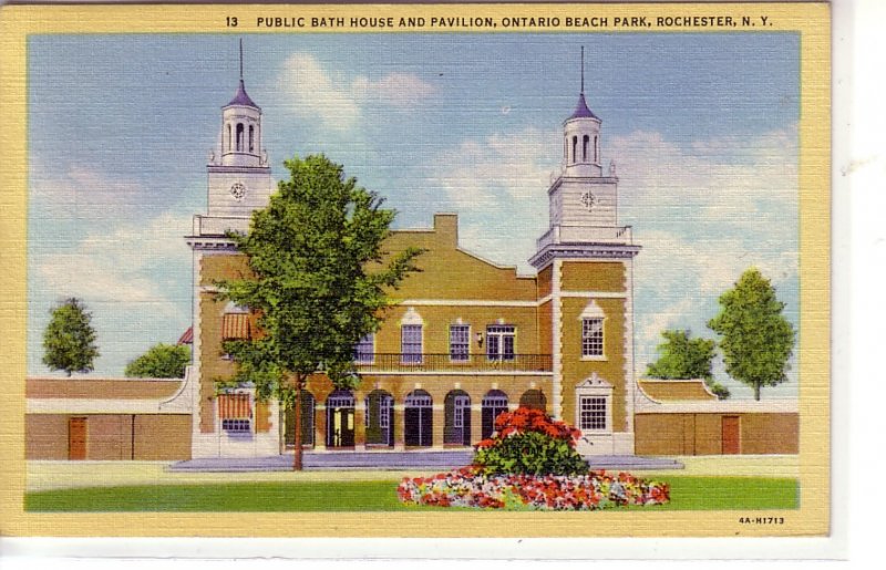 Public Bath House and Pavilion, Ontario Beach Park, Rochester, New York ! !