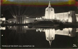 1939 RPPC Golden Gate Expo Temple of the East San Francisco CA Moulin #66