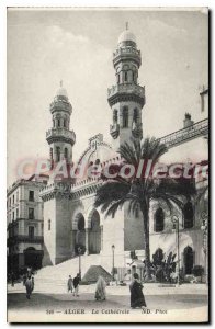 Postcard Old ALGIERS the cathedral
