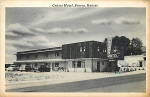 KS, Seneca, Kansas, Cedars Motel, Tichnor Bros