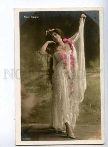 193410 Nina BARKIS oriental DANCER Long Hair Vintage PHOTO PC