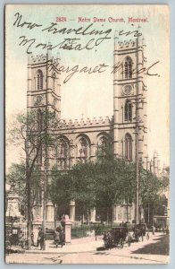 1906  Montreal  Canada  Notre Dame Church    Postcard