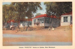 Missisquoi Bay Quebec Canada Payette Cabins Antique Postcard KK1999