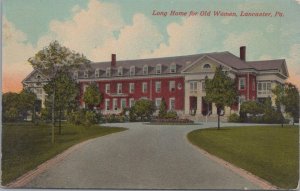 Postcard Long Home for Old Women Lancaster PA