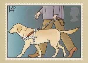 Postal Postcard -Guide Dog International Year of Disabled People.Posted RR9475