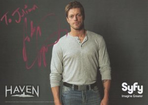 Adam Copeland Haven Syfy Vikings Actor WWE Wrestler 12x8 Hand Signed Photo