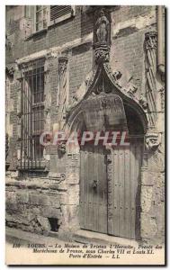 Postcard Old Jail Tours The house of the Tristan & # 39Hermite Prevot of mars...