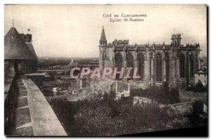 Old Postcard Cite De Carcassonne Eglise St Nazaire