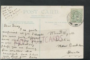 Genealogy Postcard - Wyatt - Southoe, Nr Buckden, Huntingdonshire RF5205