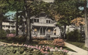 Chautauqua New York NY Miller Cottage Edison Summer Home Vintage Postcard