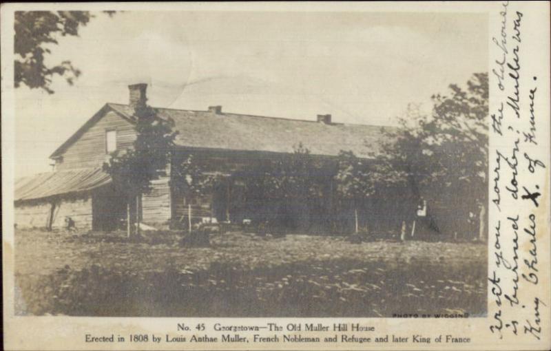 Eaton NY? Georgetown Old Muller House 1907 Real Photo Postcard