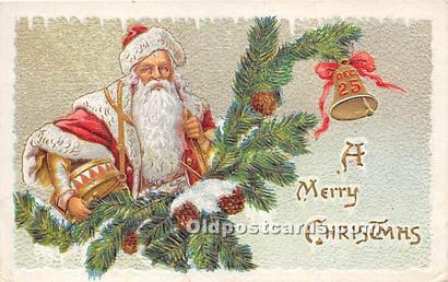 Santa Claus Christmas 1911 very small start of tear top edge