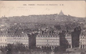 France Paris Panorama vers Montmertre 1919