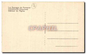 Old Postcard The Interior Paysges De Provence Cavaillon From I & # 39Eglise
