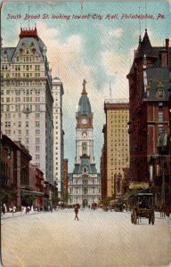 Pennsylvania Philadelphia South Broad Street Looking Toward City Hall