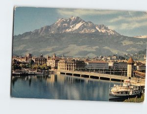 Postcard Lucerne & Mount Pilatus Switzerland