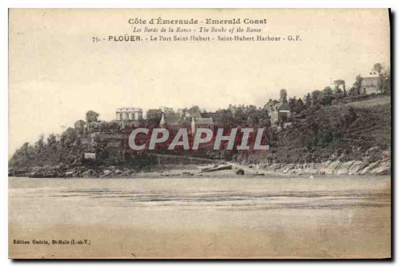 Postcard Old Emerald Coast Edges Rance Plouer Port Saint Hubert