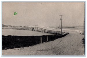 1950 The Granite Cobble Stone Orr's & Bailey Island Bridge ME Postcard 
