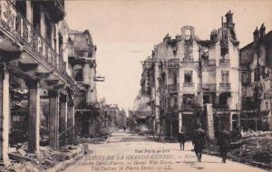 France Reims en Ruines Rue de Gadran Saint-Pierre