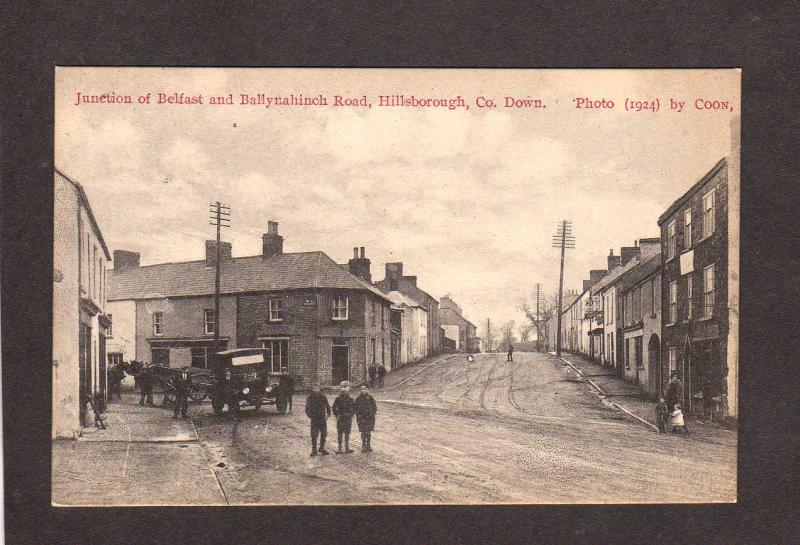 Ireland UK Hillsborough County Down Belfast Ballynahinch Rd Postcard Rngland