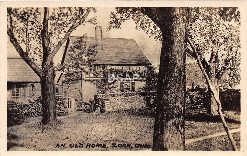 C45/ Zoar Tuscarawas Ohio Postcard Real Photo RPPC c1930s An Old Home