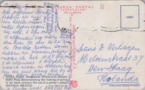 Mexico Dona Rosa Demonstrating Pottery Oaxaca Postcard B234