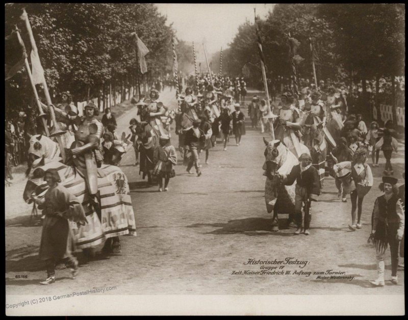 Austria 1908 Kaiser Franz Joseph Huldigungs Festival RPPC Friedrich III 94840