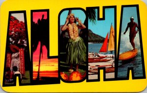 Hawaii Aloha Large Letters