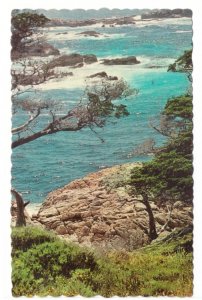 Surf Rolls In On Rugged Coast Line - Maine - Vintage Chrome Postcard