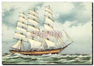 Postcard Three Modern Sailboat masts