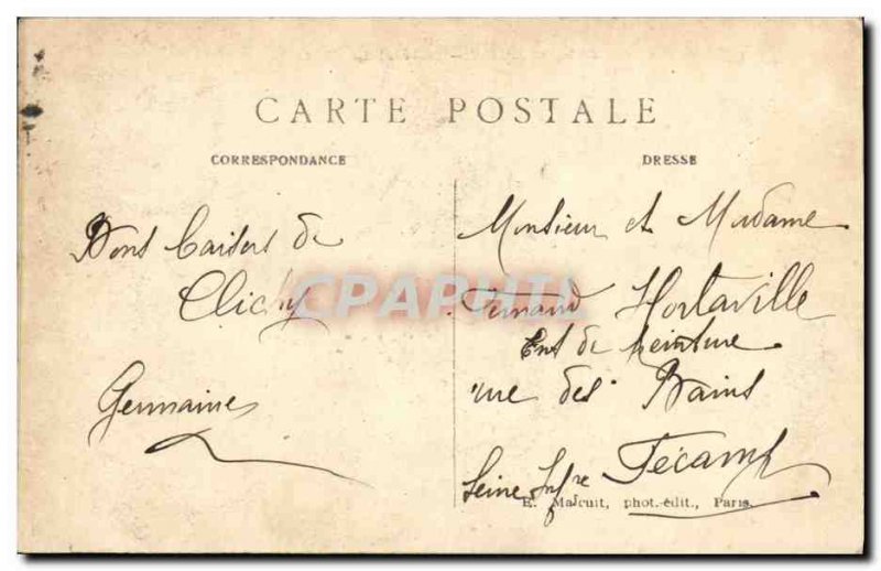 Old Postcard Clichy The Hotel de Ville