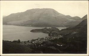 Lake Hakone Japan c1915 Real Photo Postcard - General View on American Paper