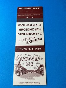 Vintage Matchbook Cover Dauphin Inn Dauphin, Manitoba, Canada MB155