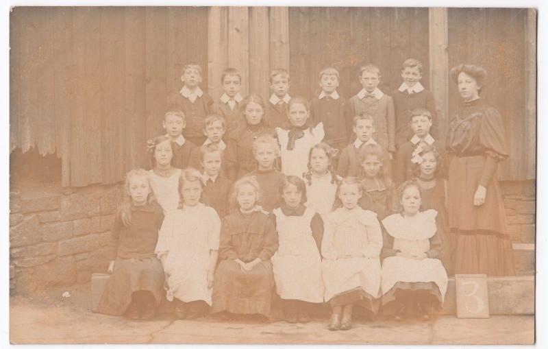 Social History, School Group With Teacher RP PPC, c 1910's, Unknown Location