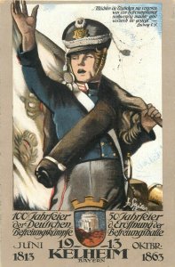 Germany Bayern Kelheim a. D. patriotic german liberation struggle jubileum 1913