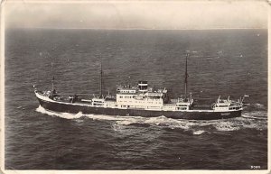 MS Willemstad Freighters Real Photo Writing on back, missing stamp 