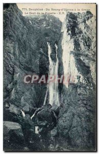 Old Postcard Dauphine Du Bourg d & # 39Oisans in La Grave Le Saut De La Pucelle