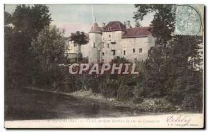 Postcard Old Lapalisse Allier Old house behind the commercial street