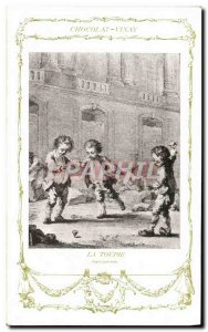 Old Postcard Fancy Chocolate Advertisement Vinay The router Saint Aubin Children