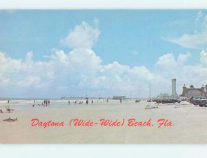 Unused Pre-1980 SCENE AT BEACH Daytona Beach Florida FL M6876