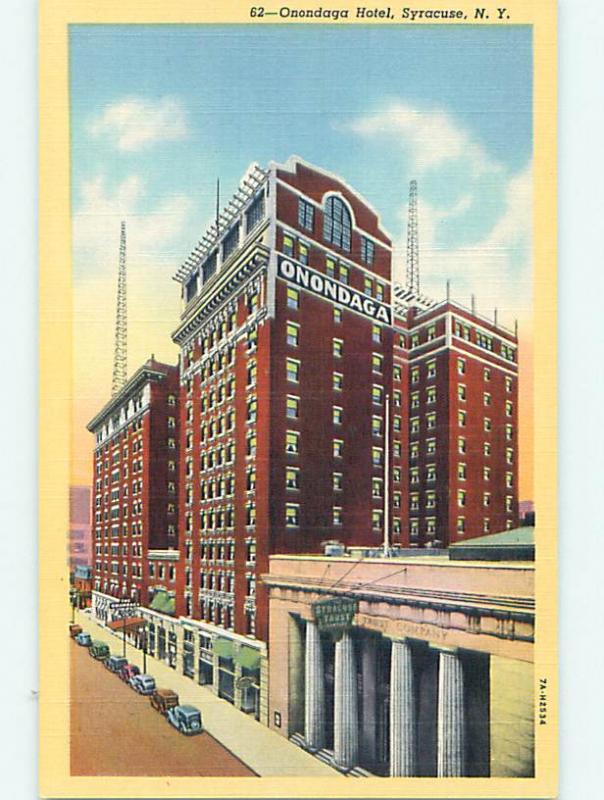 Unused Linen ONODAGA HOTEL Syracuse New York NY Q7014-12