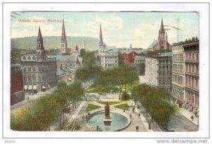 Victoria square, Montreal , Quebec , Canada , PU-1907