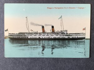 Niagara Navigation Co's Steamer Cayuga NY Litho Postcard H2075080423